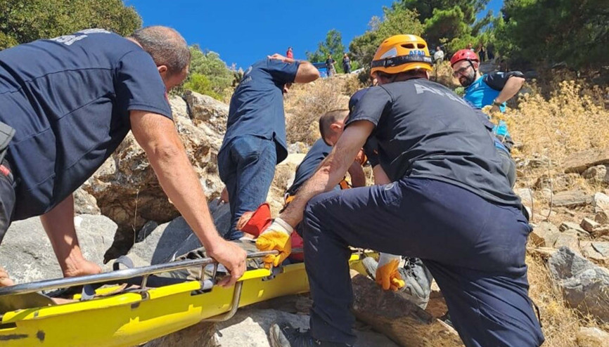 Uçuruma düşen arıcı ağır yaralandı