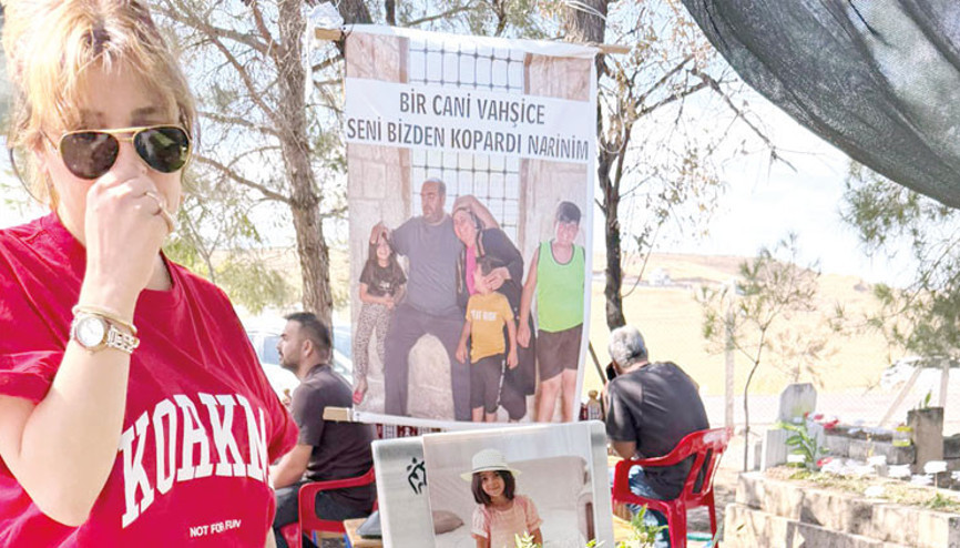 Gonca Vuslateri Narin’in mezarı başında ağladı