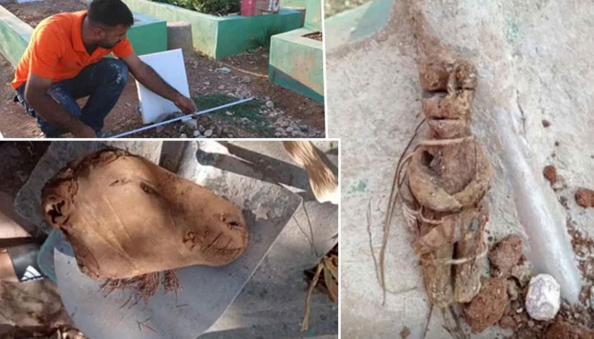 Taş ustası, mezarlardan çıkan büyülerle şoke oldu