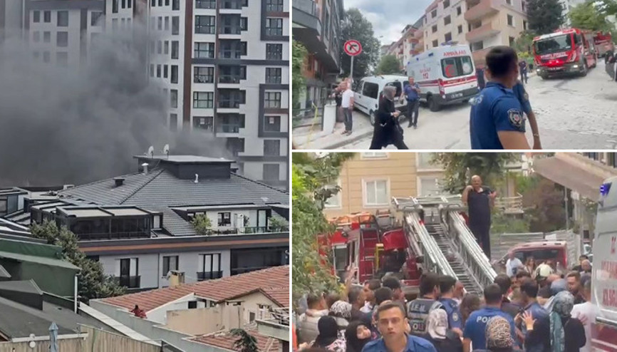 Küçükçekmecede 5 katlı binada yangın 1 kişi hayatını kaybetti Küçükçekmecede 5 katlı binada yangın 1 kişi hayatını kaybetti