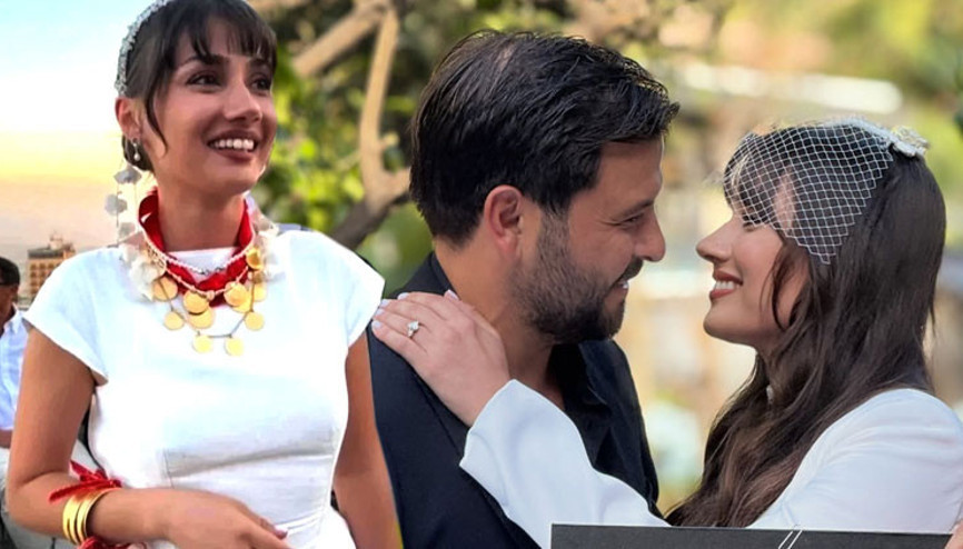 Mardinde nişan, İzmirde nikah... Ünlü oyuncu evlendi
