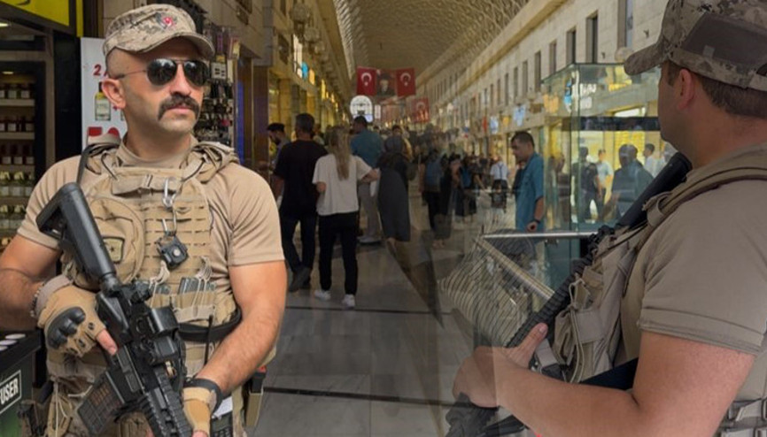 Esnafın kabusu olmuşlardı Özel harekat, otomatik silahlarla nöbet tutuyor