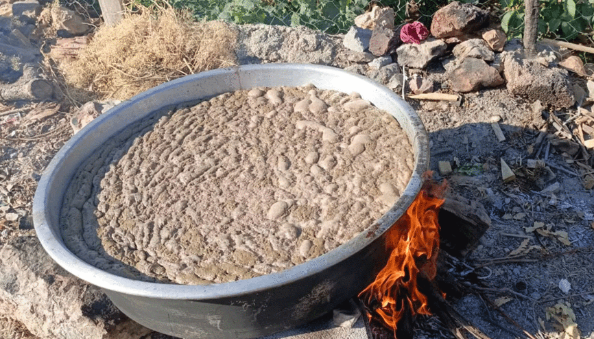 Bozkırda geleneksel pekmez yapımı sabır ve emek gerektiriyor Bozkırda geleneksel pekmez yapımı sabır ve emek gerektiriyor