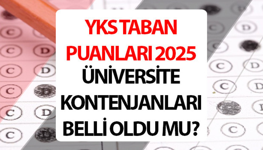 YKS TABAN PUANLARI TABLOSU VE YKS EK TERCİH BOŞ KALAN KONTENJANLAR 2025 (PDF İNDİR) || YKS üniversite boş kontenjanlar listesi belli oldu mu, ne zaman açıklanacak Devlet ve özel üniversite 2 yıllık ön lisans - 4 yıllık lisans bölümleri taban puanları 2025