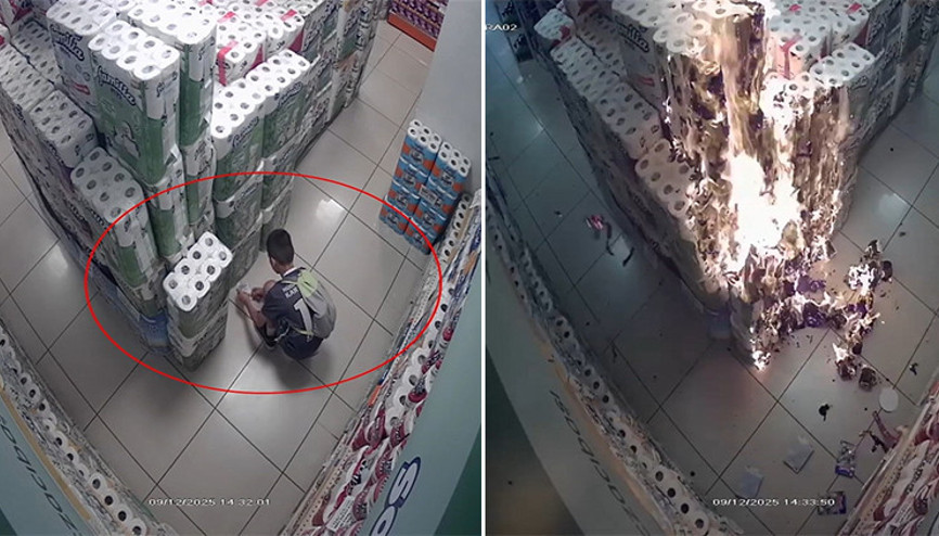 Marketteki kağıt havluları tutuşturmuştu... 10 yaşındaki çocuk devlet korumasına alındı