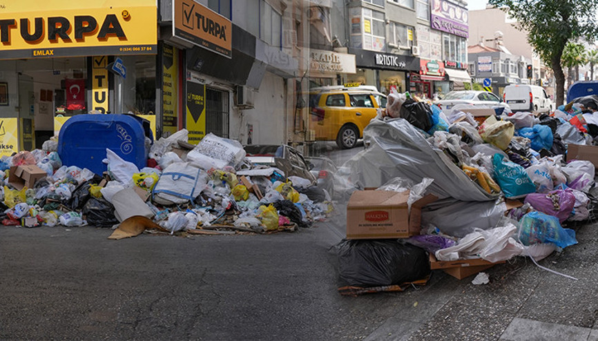 Belediye işçileri bir haftadır eylemde: Sokaklarda çöp yığınları oluştu, vatandaşlar tepkili
