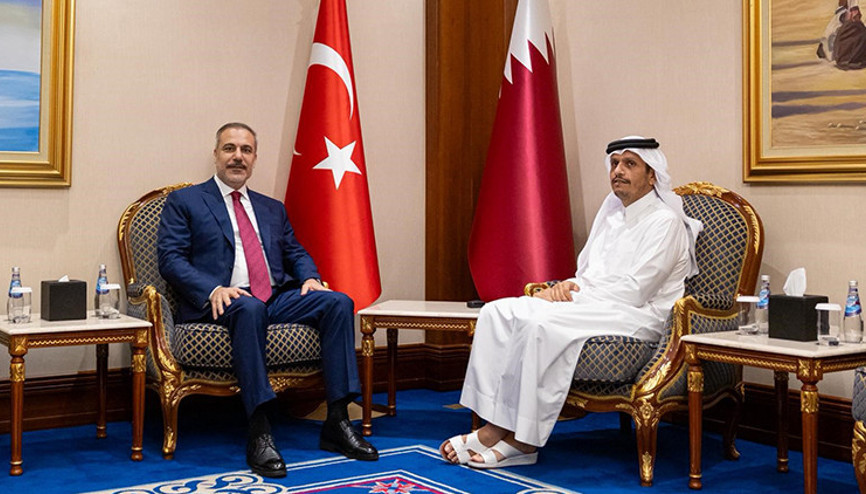 Dışişleri Bakanı Hakan Fidan, Katarlı mevkidaşı El Sani ile görüştü