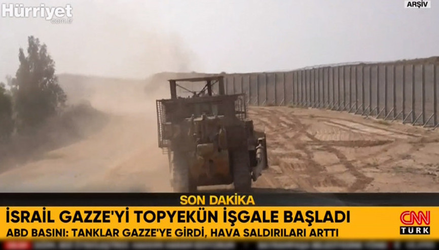İsrail Gazzeyi topyekun işgale başladı