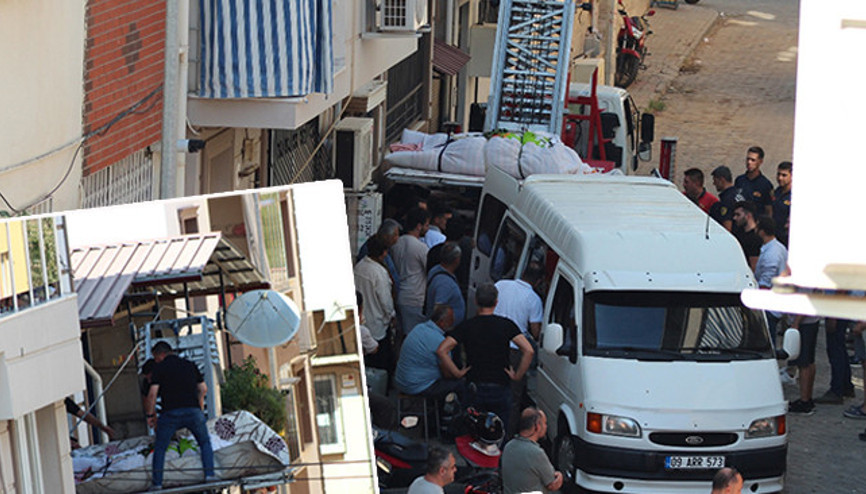 310 kilogram ağırlığındaki cansız beden evden böyle çıkarıldı