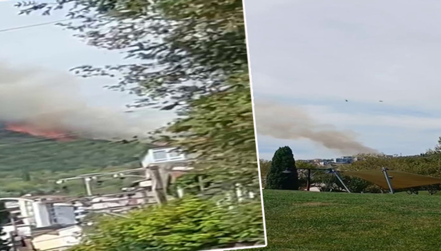 Kocaeli’de orman yangını Alevlerle mücadele başladı