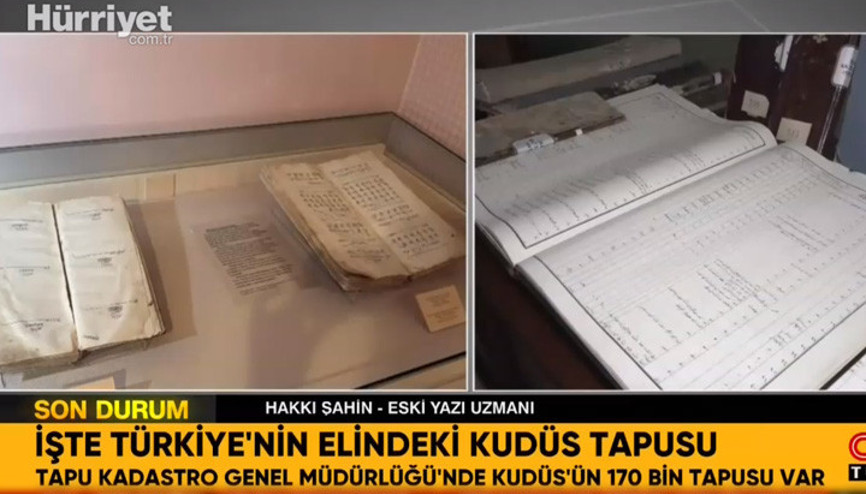 İşte Türkiyenin elindeki Kudüs tapusu