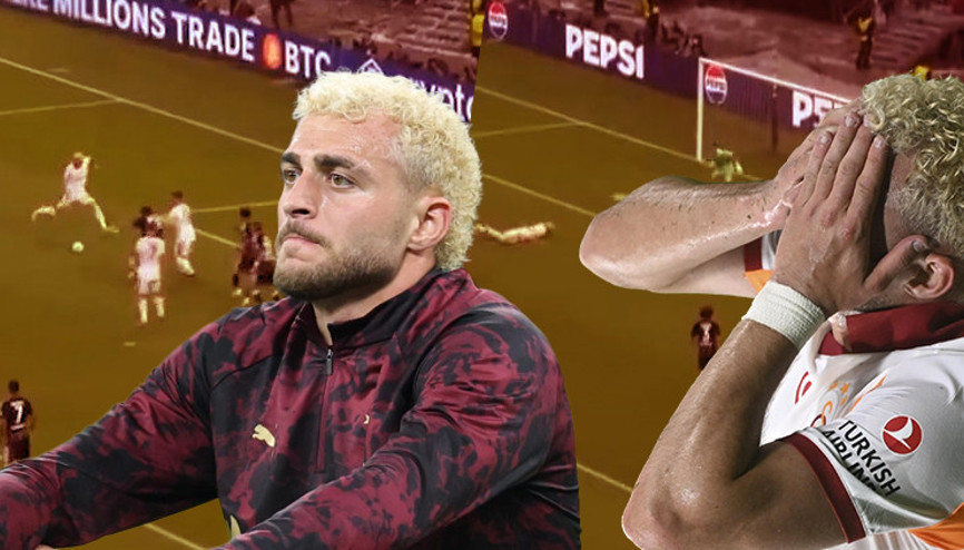 Frankfurtta her şeyin değiştiği 2 an: Barış Alper Yılmaz önce mutlak golü kaçırdı, sonra attı ama bu kez de hakem engeline takıldı