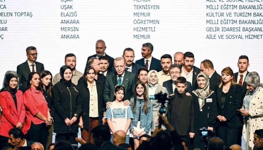 Şehit yakınları ve gazilerle kura töreni