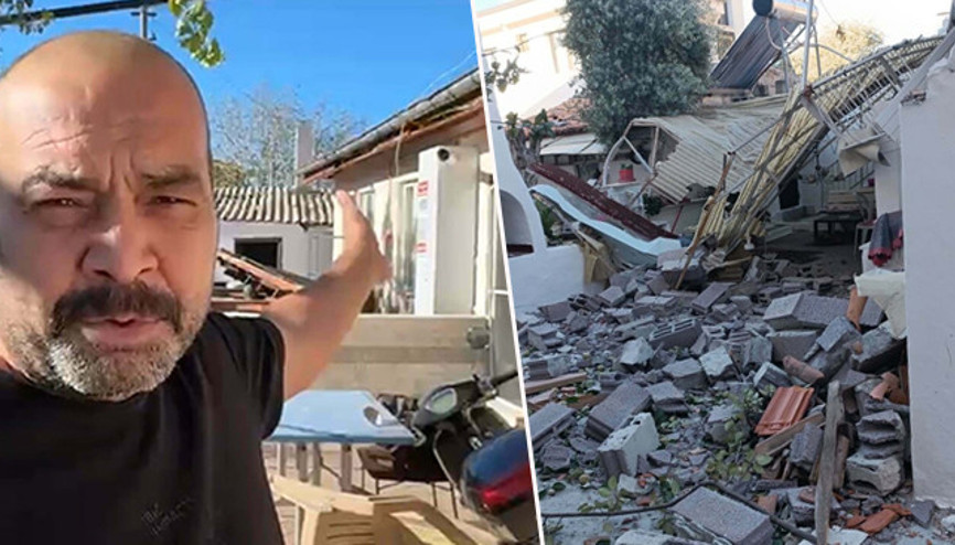 Kentte fırtına etkili oldu: Minarenin külahı ile evlerin çatıları uçtu Gözlerimin önünde oldu