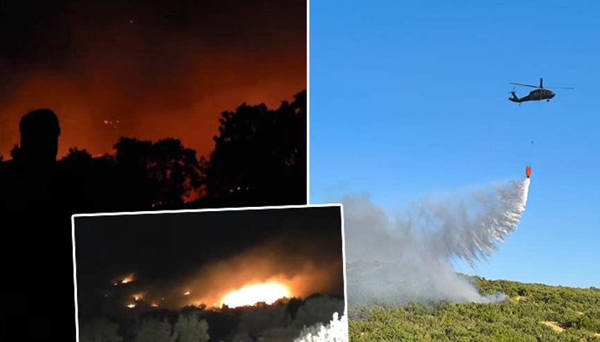 Diyarbakırdaki örtü yangını 2nci gününde Havadan ve karadan müdahale ediliyor