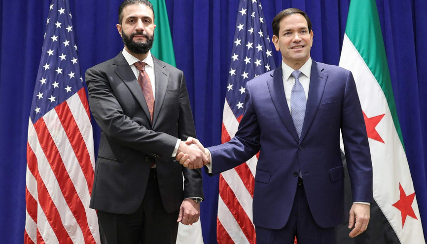 Suriye Cumhurbaşkanı Şara, ABD Dışişleri Bakanı Rubio ile görüştü