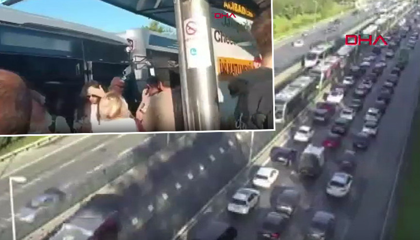 Son dakika... Kadıköyde metrobüs kazası