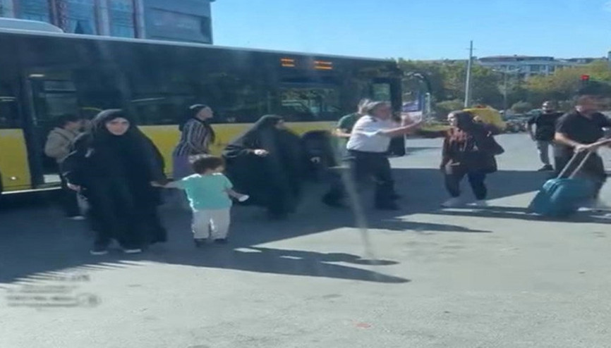 Sultangazide İETT şoförüyle yolcunun yumruklu kavgası kamerada