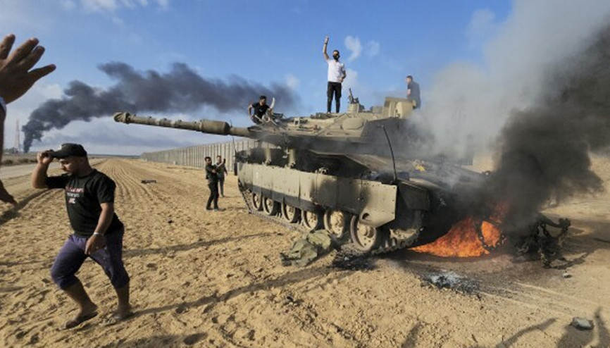 Kassam Tugayları, İsrail tankını hedef aldı
