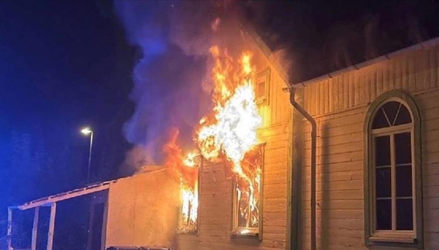 İsveç’te cami yangını Kundaklama şüphesi