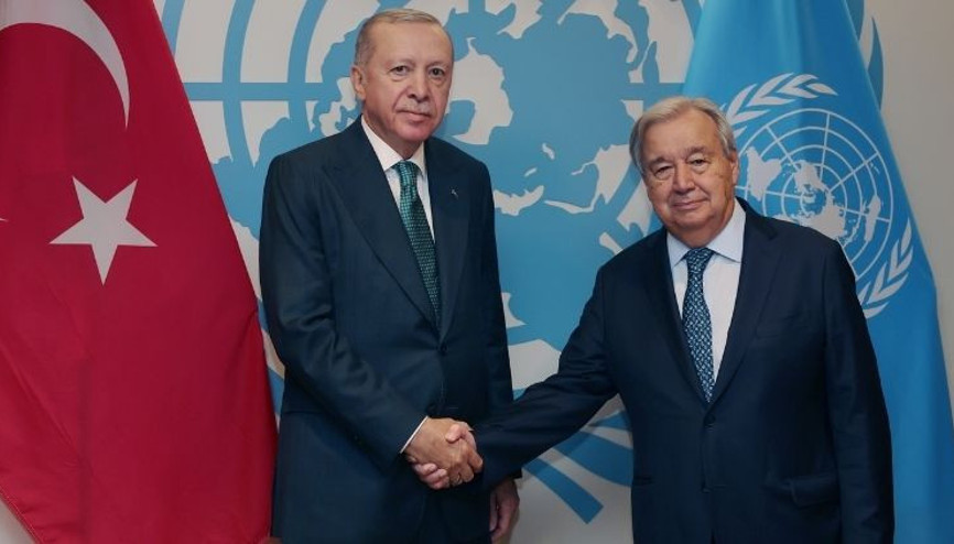 Cumhurbaşkanı Erdoğan, BM Genel Sekreteri Guterres ile görüştü