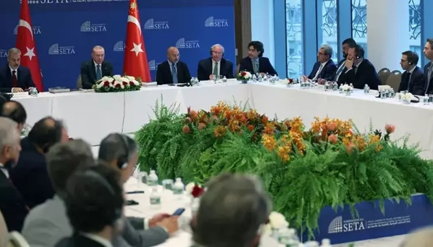 Cumhurbaşkanı Erdoğan, ABDli düşünce kuruluşu temsilcileriyle bir araya geldi