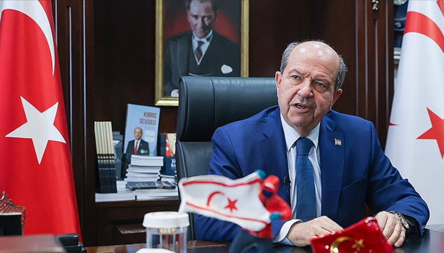 KKTC lideri Tatar: Rumlar Adadan Türk askerinin çekilmesi için oyun oynuyor KKTC lideri Tatar: Rumlar Adadan Türk askerinin çekilmesi için oyun oynuyor
