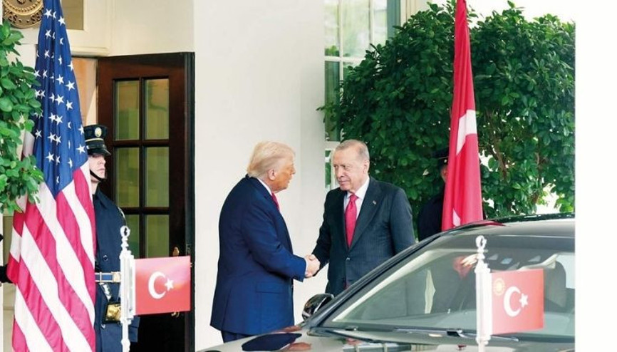 Erdoğan’a Beyaz Saray’da tam teşekkül protokol Erdoğan’a Beyaz Saray’da tam teşekkül protokol