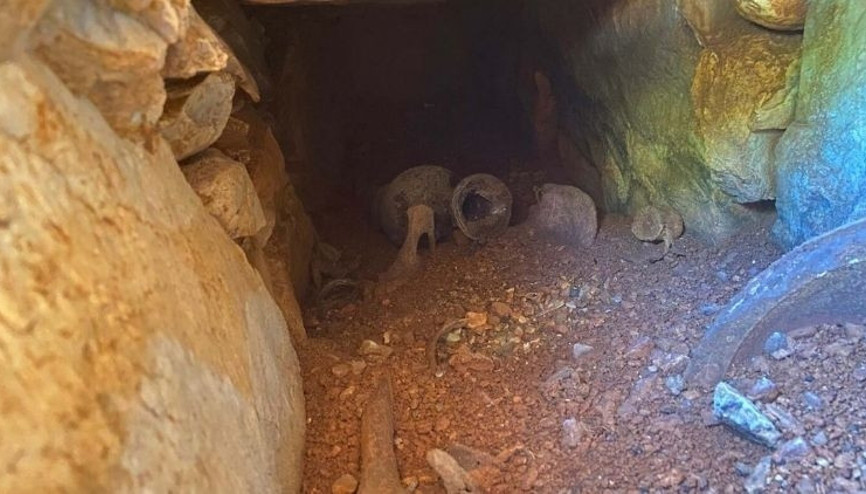 Su deposu kazısında şaşırtan keşif