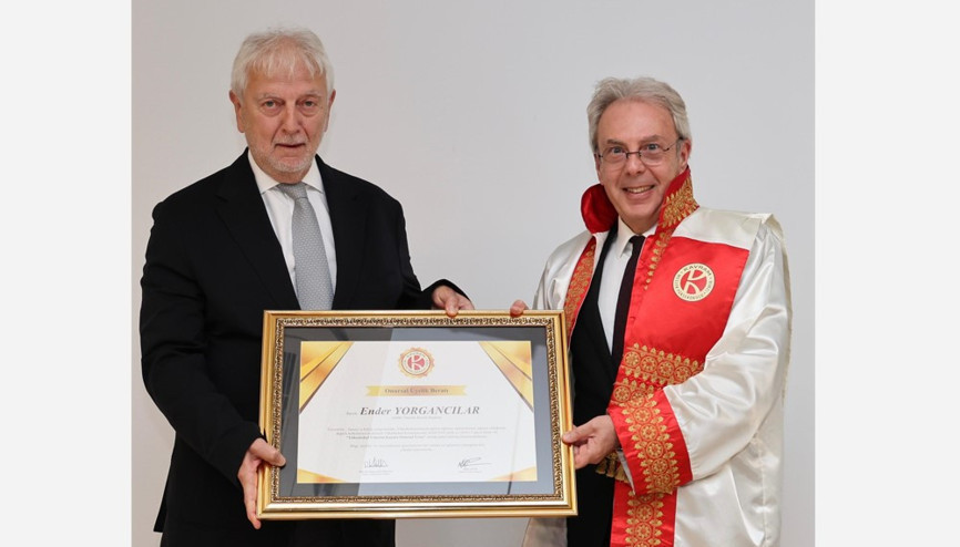 EBSO Başkanı Yorgancılar’a fahri doktora ve onursal üyelik