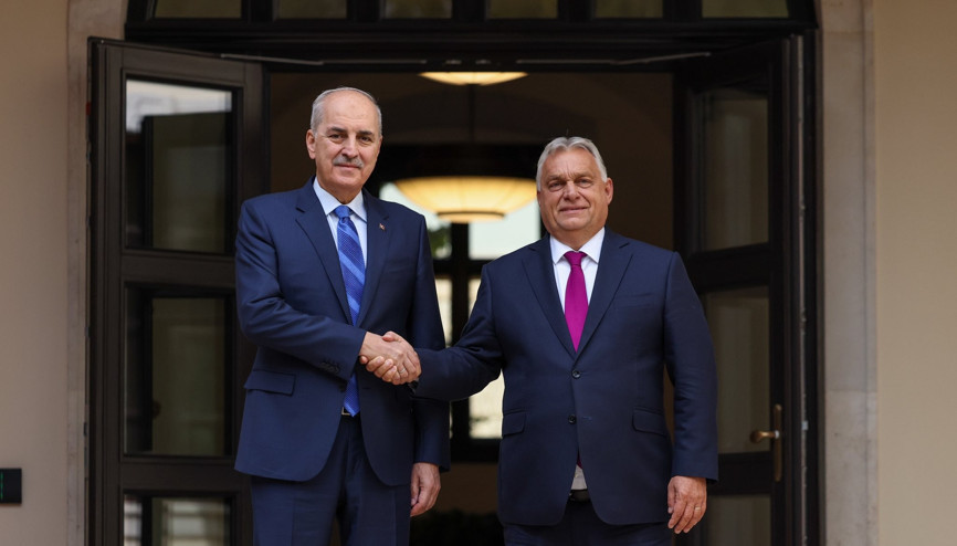 TBMM Başkanı Kurtulmuş, Macaristan Başbakanı Orban ile bir araya geldi