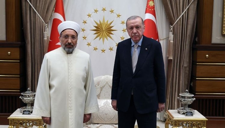 Cumhurbaşkanı Erdoğan, Diyanet İşleri Başkanı Arpaguşu kabul etti