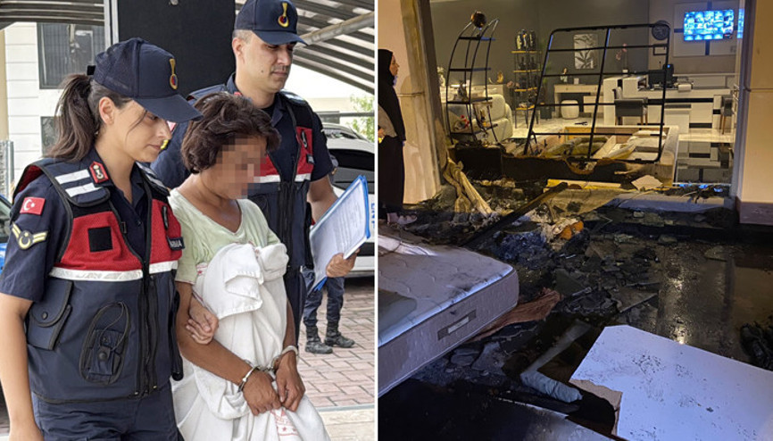 Antalyada iş yeri ve minibüsü kundaklamıştı Tutuklandı