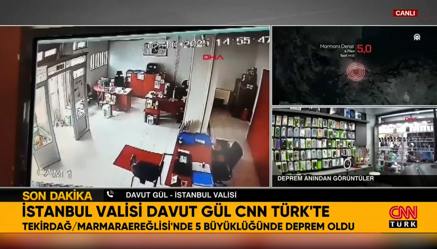 İstanbulda deprem Vali Gül son durumu paylaştı