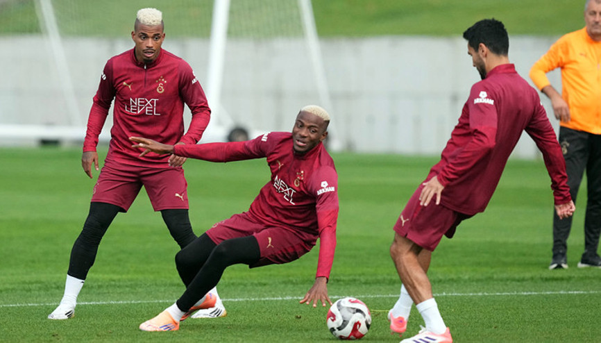 Galatasaray, Beşiktaş derbisine hazır Victor Osimhen...