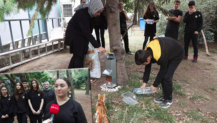 Demirören Medya ve Teknoloji MTAL öğrencilerinden sokak hayvanlarına anlamlı destek
