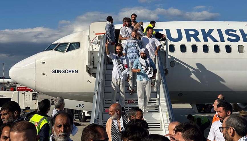 Son dakika... İsrailin alıkoyduğu 36sı Türk 137 aktivisti Türkiye kurtardı