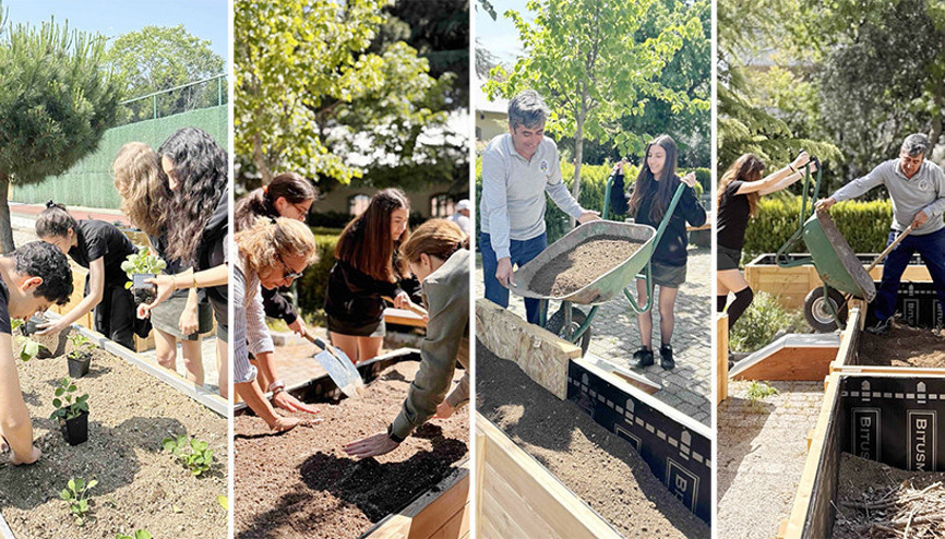 Lisede yaşam bostanı açıldı