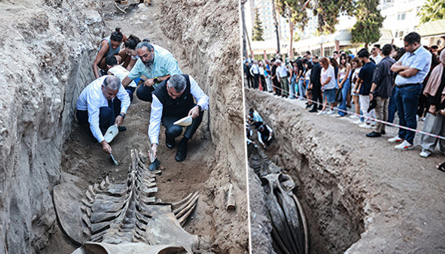 İki gün içinde tamamı topraktan çıkarılacak Tam 14 metre: Kentte büyük heyecan