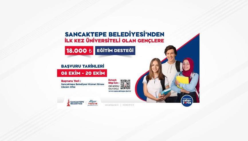 Sancaktepe’de üniversite öğrencilerine eğitim desteği
