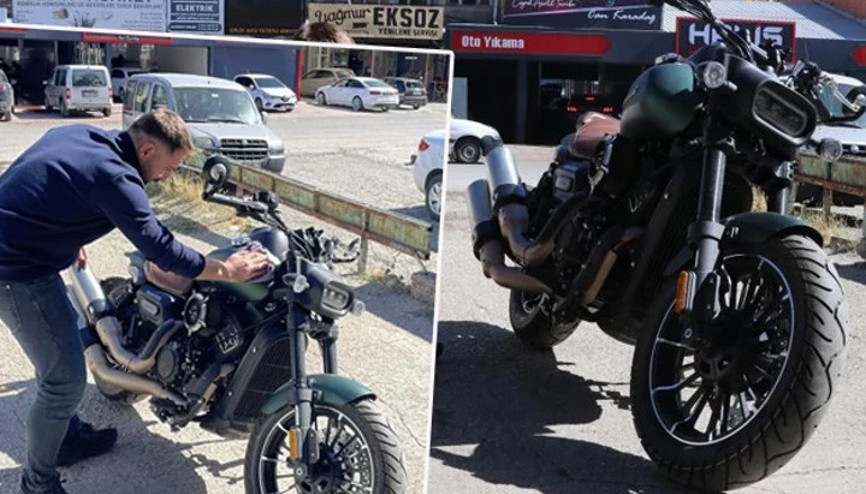 Sıfır kilometre motosiklet aldı, başına gelmeyen kalmadı