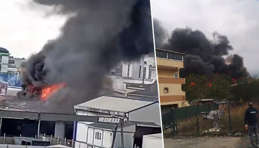 İstanbulda fabrika yangını: 4 işçi dumandan etkilendi