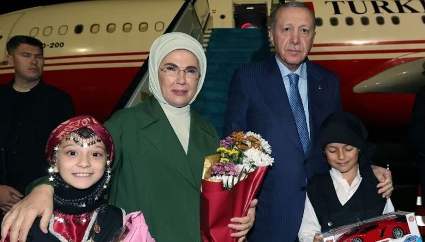 Cumhurbaşkanı Erdoğan, memleketi Rizeye gitti