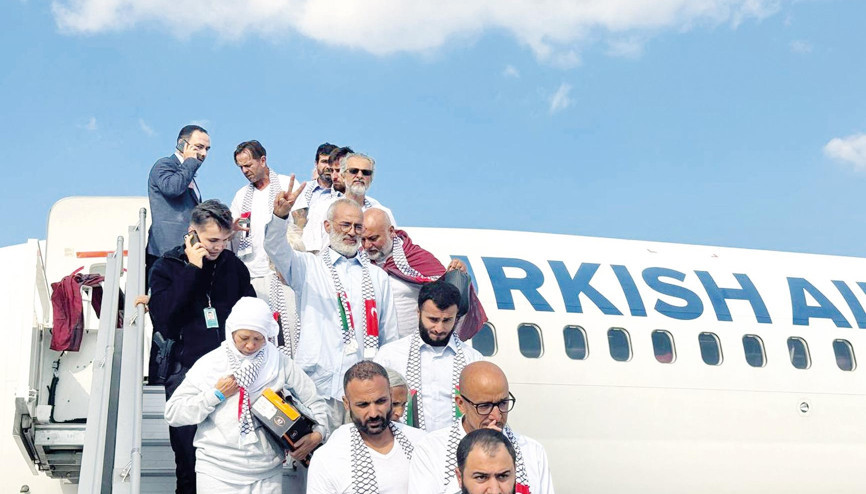 İsrail’in alıkoyduğu özgürlük aktivistleri İstanbul’da