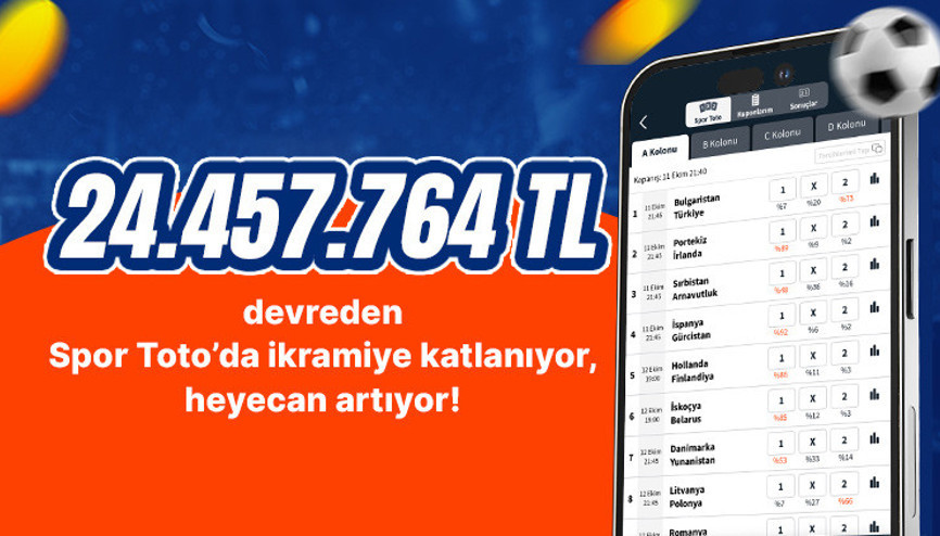 24.457.764 TL devreden Spor Toto’da ikramiye katlanıyor, heyecan artıyor