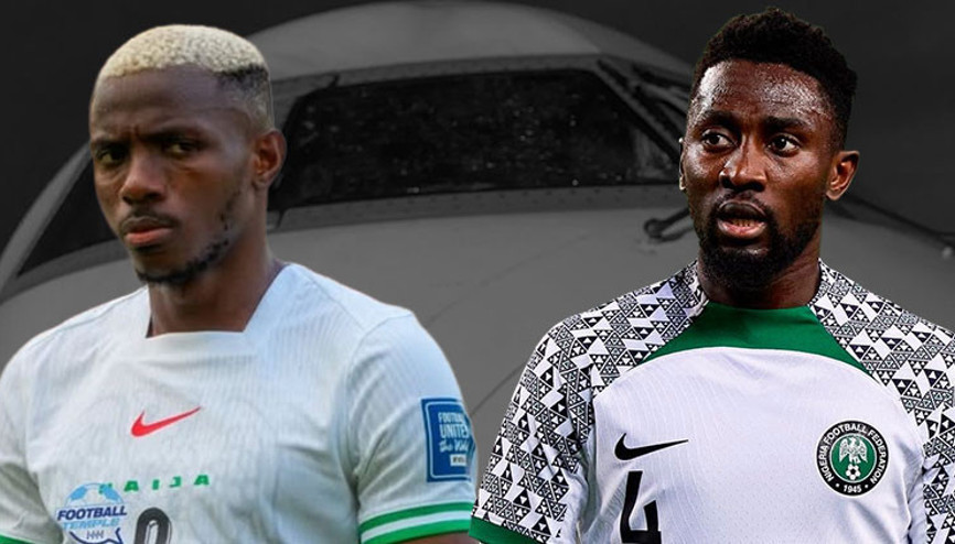 Osimhen ve Ndidili Nijerya Milli Takımında korkutan uçuş: Uçağın ön camı havada çatladı