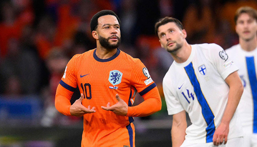 Depayın rekor gecesinde, Hollanda 4 golle güldü