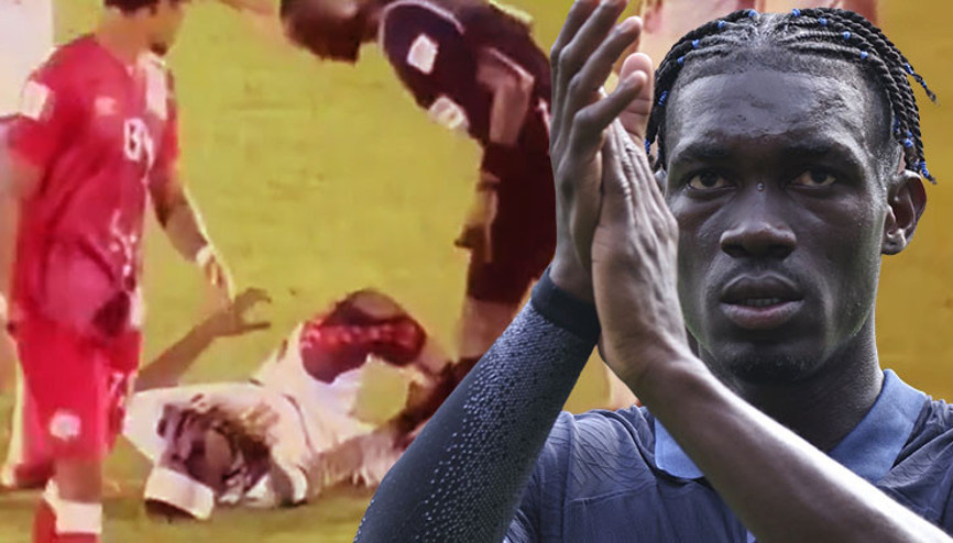 Bissouma acılar içinde yerde kaldı İşte 20 saniyede sakatlandığı anlar