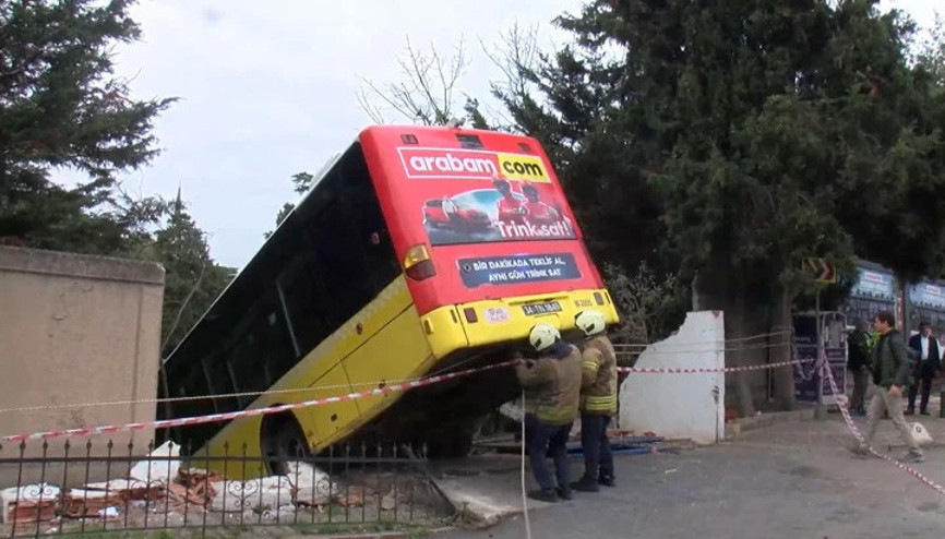 İşte Üsküdardaki otobüs kazasının görüntüsü