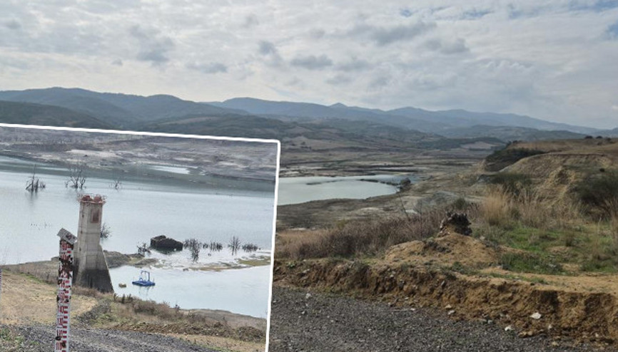 Ölü hacimden su çekilmeye başlandı Tekirdağda korkutan manzara